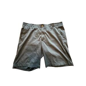 Under Armour Mens HeatGear Golf Shorts Flat Front Gray Size 38